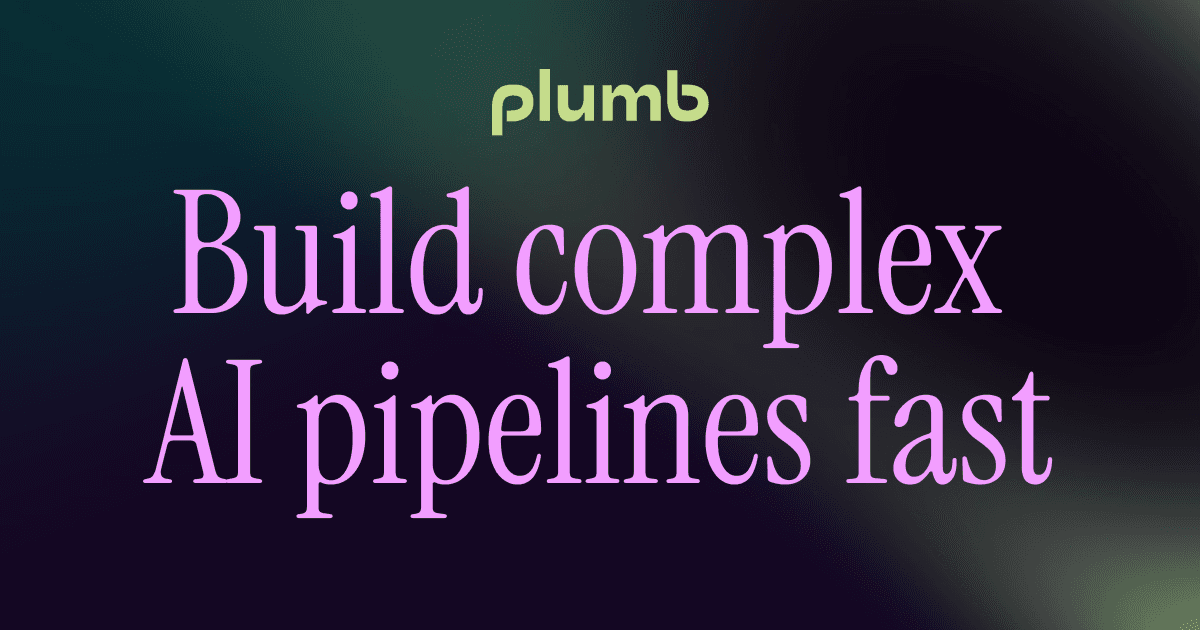 Plumb: An AI visual pipeline builder