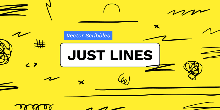 banner for figma vector line scribbles